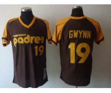 San Diego Padres #19 Tony Gwynn 1978 Brown Throwback Jersey