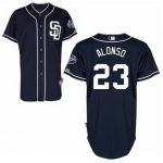San Diego Padres #23 Yonder Alonso Navy Blue Jersey