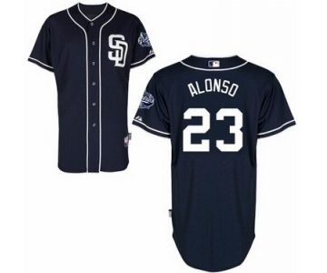 San Diego Padres #23 Yonder Alonso Navy Blue Jersey