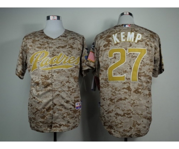 San Diego Padres #27 Matt Kemp 2014 Camo Jersey