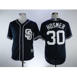 San Diego Padres #30 Eric Hosmer Black Cool Base Stitched Men MLB Jersey