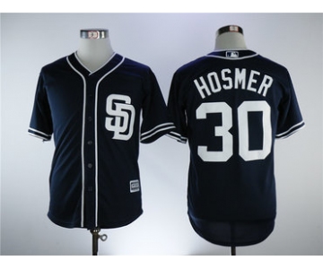 San Diego Padres #30 Eric Hosmer Black Cool Base Stitched Men MLB Jersey