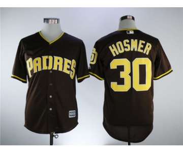 San Diego Padres #30 Eric Hosmer Brown Cool Base Stitched Men MLB Jersey