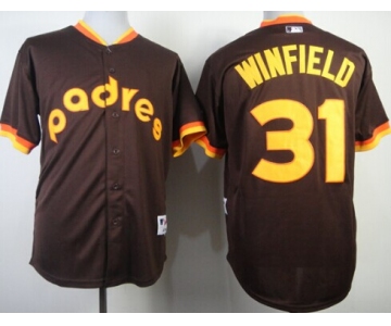 San Diego Padres #31 Dave Winfield 1984 Brown Jersey