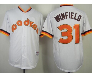 San Diego Padres #31 Dave Winfield 1984 White Jersey