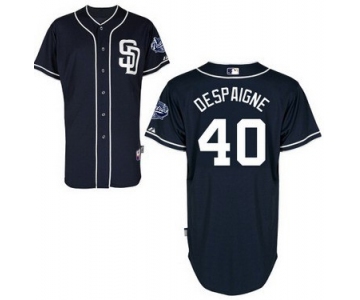 San Diego Padres #40 Odrisamer Despaigne Navy Blue Jersey