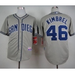 San Diego Padres #46 Craig Kimbrel Grey Cool Base Stitched MLB Jersey