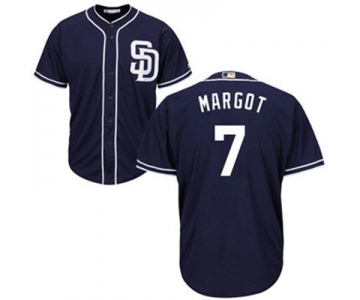San Diego Padres 7 Manuel Margot Navy Blue New Cool Base Stitched Baseball Jersey