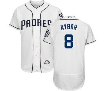 San Diego Padres 8 Erick Aybar White Flexbase Authentic Collection Stitched Baseball Jersey