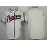 San Diego Padres Blank 1948 Cream Jersey