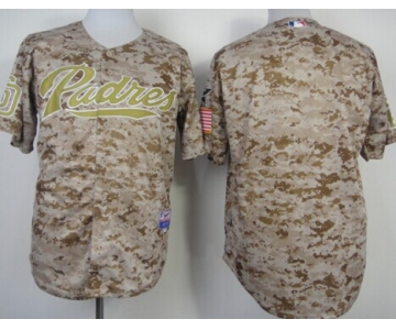 San Diego Padres Blank 2014 Camo Jersey