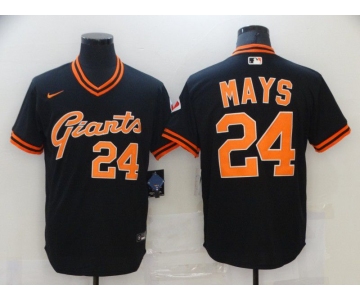 Men San Francisco Giants 24 Mays Black Game 2021 Nike MLB Jersey