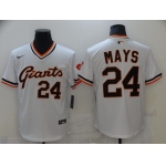 Men San Francisco Giants 24 Mays White Game 2021 Nike MLB Jersey