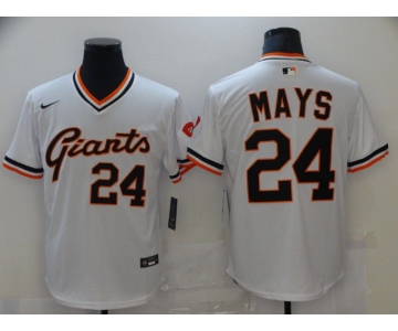 Men San Francisco Giants 24 Mays White Game 2021 Nike MLB Jersey