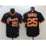 Men San Francisco Giants 25 Bonds Black Game 2021 Nike MLB Jersey