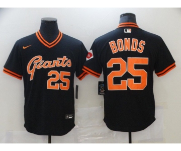 Men San Francisco Giants 25 Bonds Black Game 2021 Nike MLB Jersey