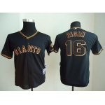 Men's San Francisco Giants #16 Angel Pagan Black Jersey