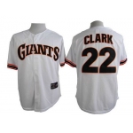 Men's San Francisco Giants #22 Will Clark 1989 Turn Back The Clock White Throwback Jersey