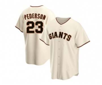 Men's San Francisco Giants #23 Joc Pederson Cream Home Nike Jersey