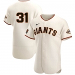 Men's San Francisco Giants #31 LaMonte Wade Jr Cream 2021 Home Player Jersey