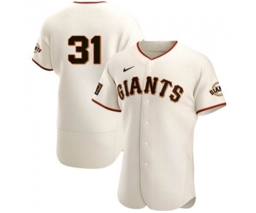 Men's San Francisco Giants #31 LaMonte Wade Jr Cream 2021 Home Player Jersey