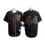 Men's San Francisco Giants #44 Willie McCovey 2015 Black SF Edition Cool Base Jersey