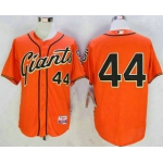 Men's San Francisco Giants #44 Willie McCovey Orange Alternate Cool Base Jersey