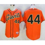 Men's San Francisco Giants #44 Willie McCovey Orange Alternate Cool Base Jersey