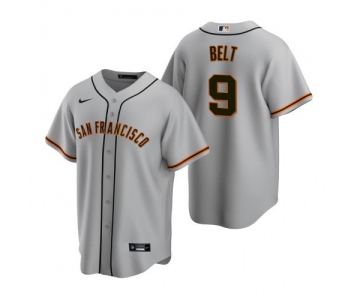 Men's San Francisco Giants #9 Brandon Belt 2020 Baseball Grey Jersey