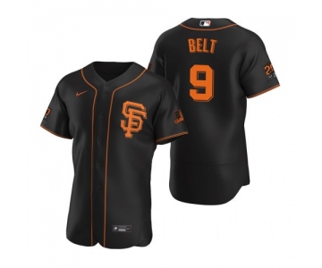 Men's San Francisco Giants #9 Brandon Belt Baseball 2020 Black Jersey