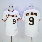 Men's San Francisco Giants #9 Matt Williams Retired White Pullover 2016 Flexbase Majestic Baseball Jersey