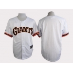 Men's San Francisco Giants Blank 1989 Turn Back The Clock White Throwback Jersey