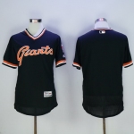 Men's San Francisco Giants Blank Black Pullover 2016 Flexbase Majestic Baseball Jersey