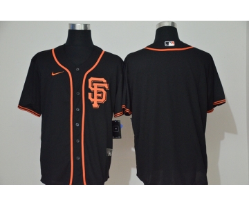 Men's San Francisco Giants Blank Black Stitched MLB Cool Base Nike Jersey