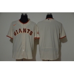 Men's San Francisco Giants Blank Cream Stitched Nike MLB Flex Base Jersey