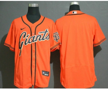 Men's San Francisco Giants Blank Orange Stitched Nike MLB Flex Base Jersey