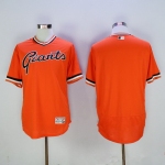 Men's San Francisco Giants Blank Retired Orange Pullover 2016 Flexbase Majestic Baseball Jersey