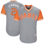 Men's San Francisco Giants Denard Span Spaniard Majestic Gray 2017 Players Weekend Authentic Jersey