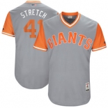 Men's San Francisco Giants Mark Melancon Stretch Majestic Gray 2017 Players Weekend Authentic Jersey