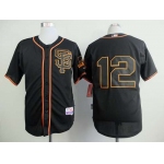 San Francisco Giants #12 Joe Panik 2015 Black SF Edition Jersey