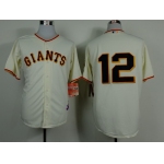 San Francisco Giants #12 Joe Panik Cream Jersey