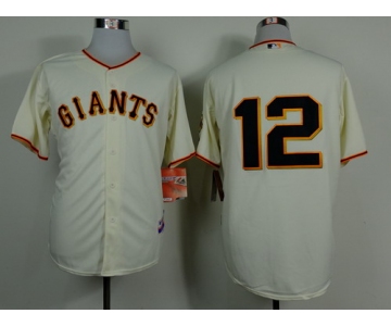 San Francisco Giants #12 Joe Panik Cream Jersey