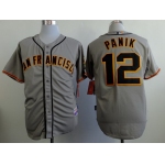 San Francisco Giants #12 Joe Panik Gray SF Edition Jersey