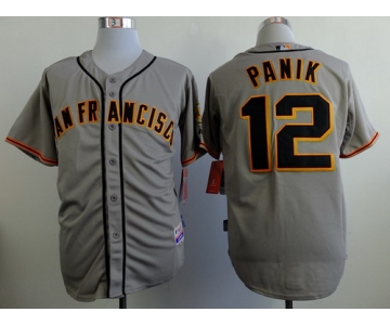 San Francisco Giants #12 Joe Panik Gray SF Edition Jersey