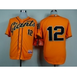 San Francisco Giants #12 Joe Panik Orange Jersey