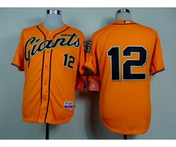 San Francisco Giants #12 Joe Panik Orange Jersey