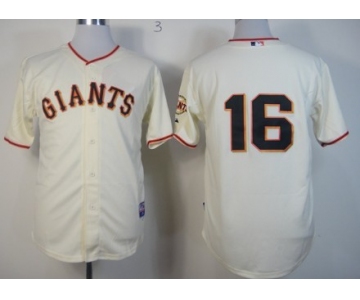 San Francisco Giants #16 Angel Pagan Cream Jersey