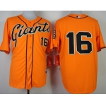 San Francisco Giants #16 Angel Pagan Orange Jersey