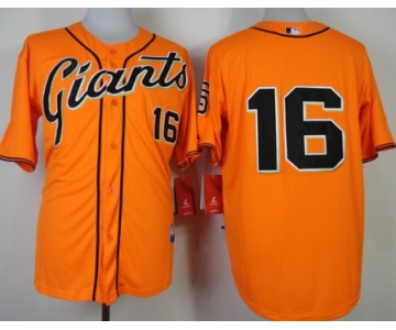 San Francisco Giants #16 Angel Pagan Orange Jersey