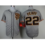 San Francisco Giants #22 Jake Peavy Gray SF Edition Jersey